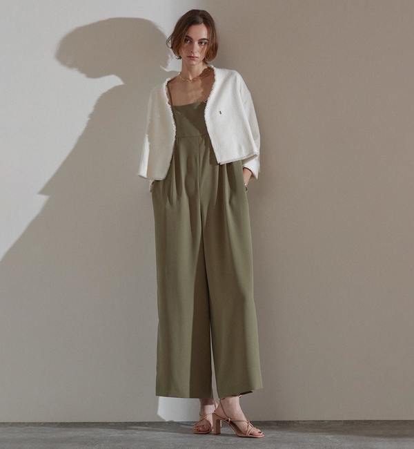 Liesse「クロップドジャケット」|ノーカラージャケット|