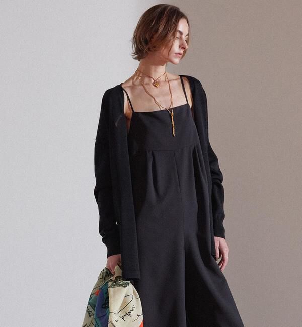 Liesse「麻調コットンカーディガン」|カーディガン|ブラック