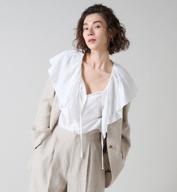 Liesse「ノーカラージャケット」|ノーカラージャケット|