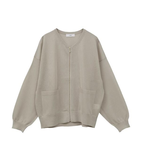 Liesse「シアーニットブルゾン」|ブルゾン・スタジャン|