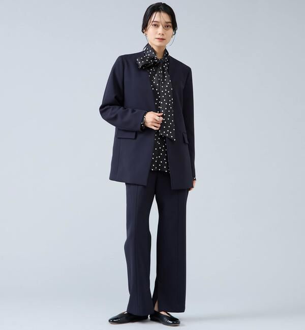 Liesse「Vカラージャケット」|ノーカラージャケット|