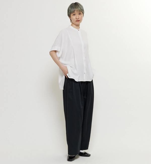 Soffitto「【nota della mano sinistra（ノータ デラ マノ シニストラ）】ドルマンスクエアシャツ」|シャツ・ブラウス|