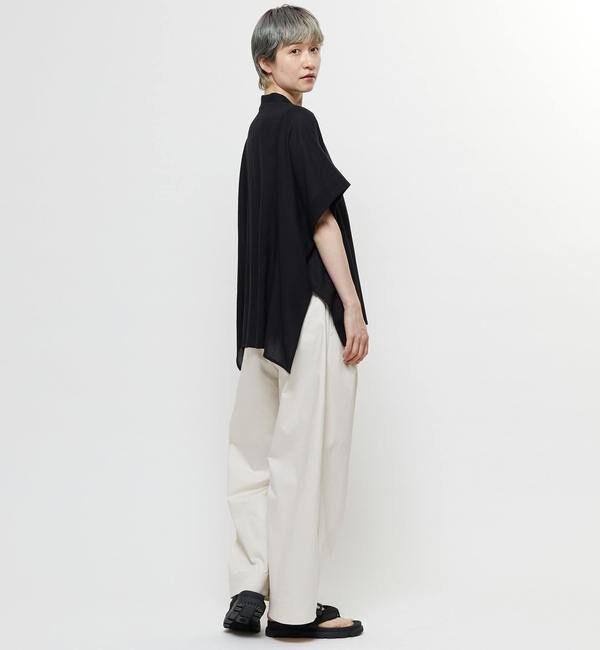 Soffitto「【nota della mano sinistra（ノータ デラ マノ シニストラ）】ドルマンスクエアシャツ」|シャツ・ブラウス|