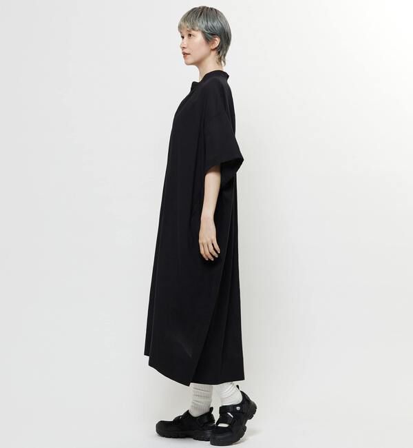 Soffitto「【nota della mano sinistra（ノータ デラ マノ シニストラ）】5分袖前開きシャツワンピ－ス」|ワンピース|