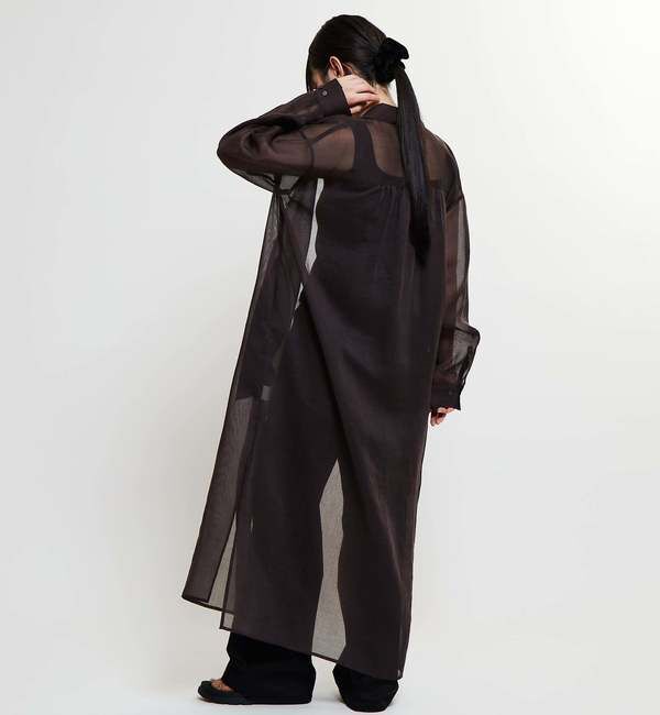 Soffitto「《コラボ》【Soffitto&times;TINDA】ギャザーシャツワンピース」|その他|