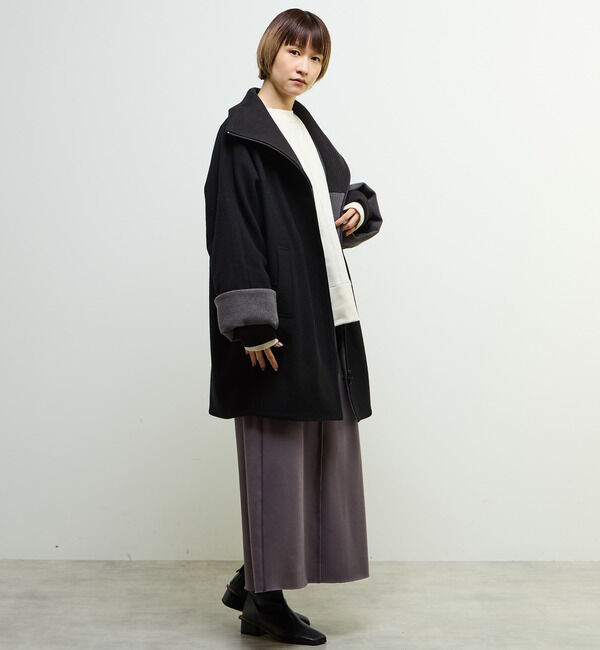 SOFFITTO「【nota della mano sinistra（ノータ デラ マノ シニストラ）】ドルマンファスナーハイネックコート」|その他|