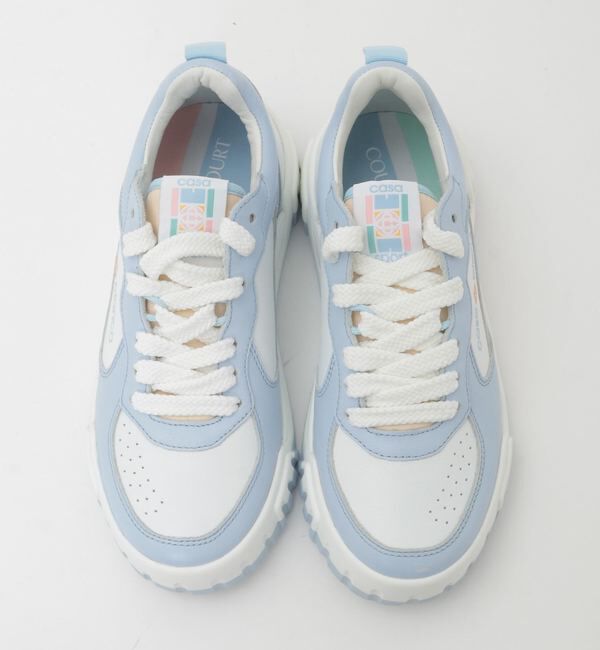 SOFFITTO「【Casablanca/カサブランカ】White & Powder Blue Court Sneaker APF24-SNK-017-02」|スニーカー|