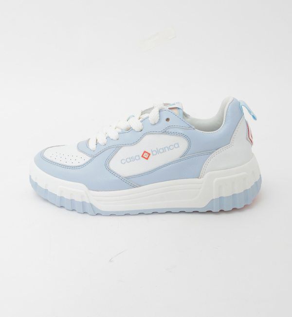 SOFFITTO「【Casablanca/カサブランカ】White & Powder Blue Court Sneaker APF24-SNK-017-02」|スニーカー|