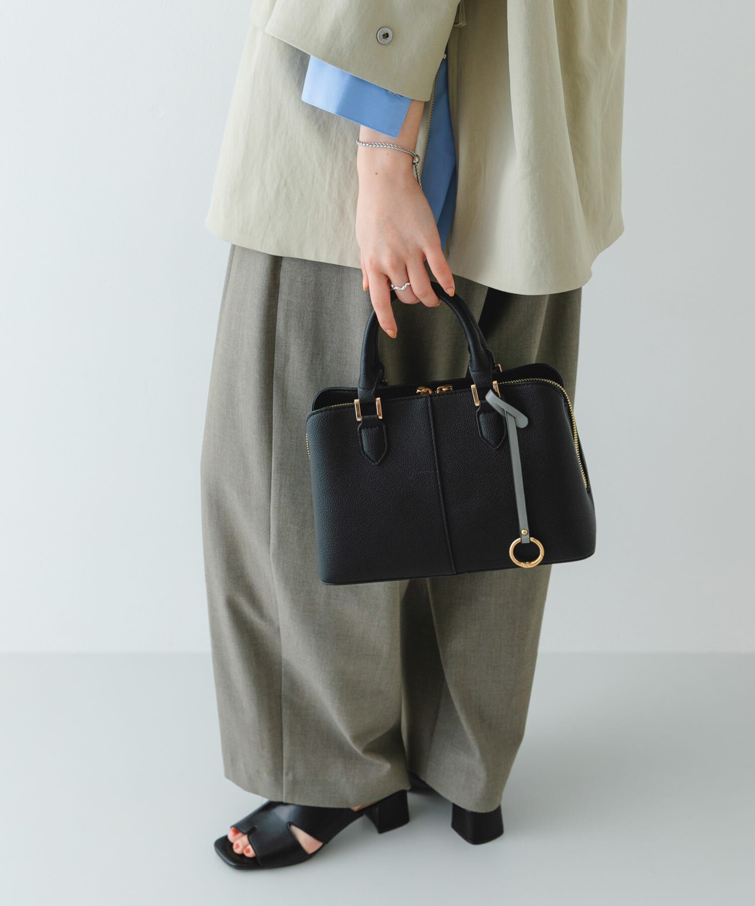 RODE SKO「センターステッチハンドバッグ」|ハンドバッグ|