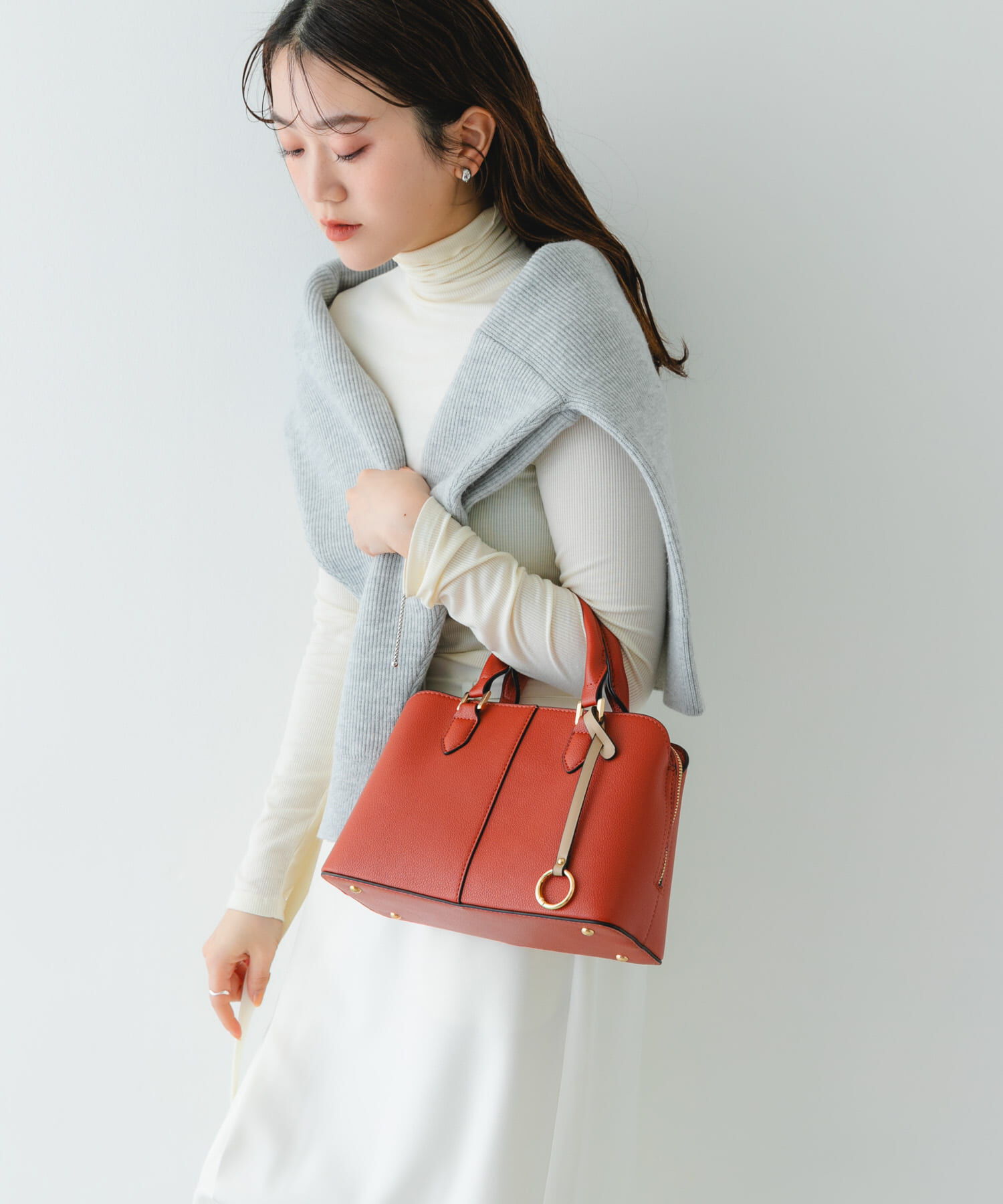 RODE SKO「センターステッチハンドバッグ」|ハンドバッグ|