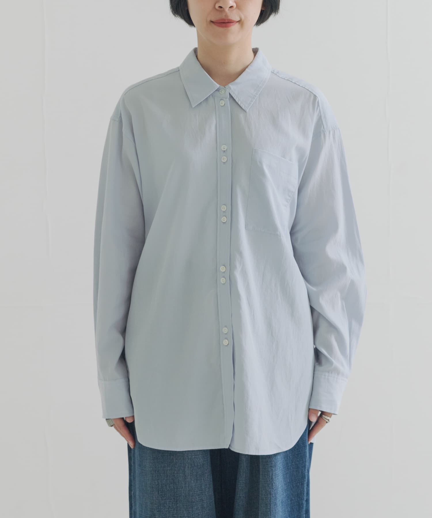 URBAN RESEARCH「ダブルボタンコットンヴィスコースシャツ」|シャツ・ブラウス|