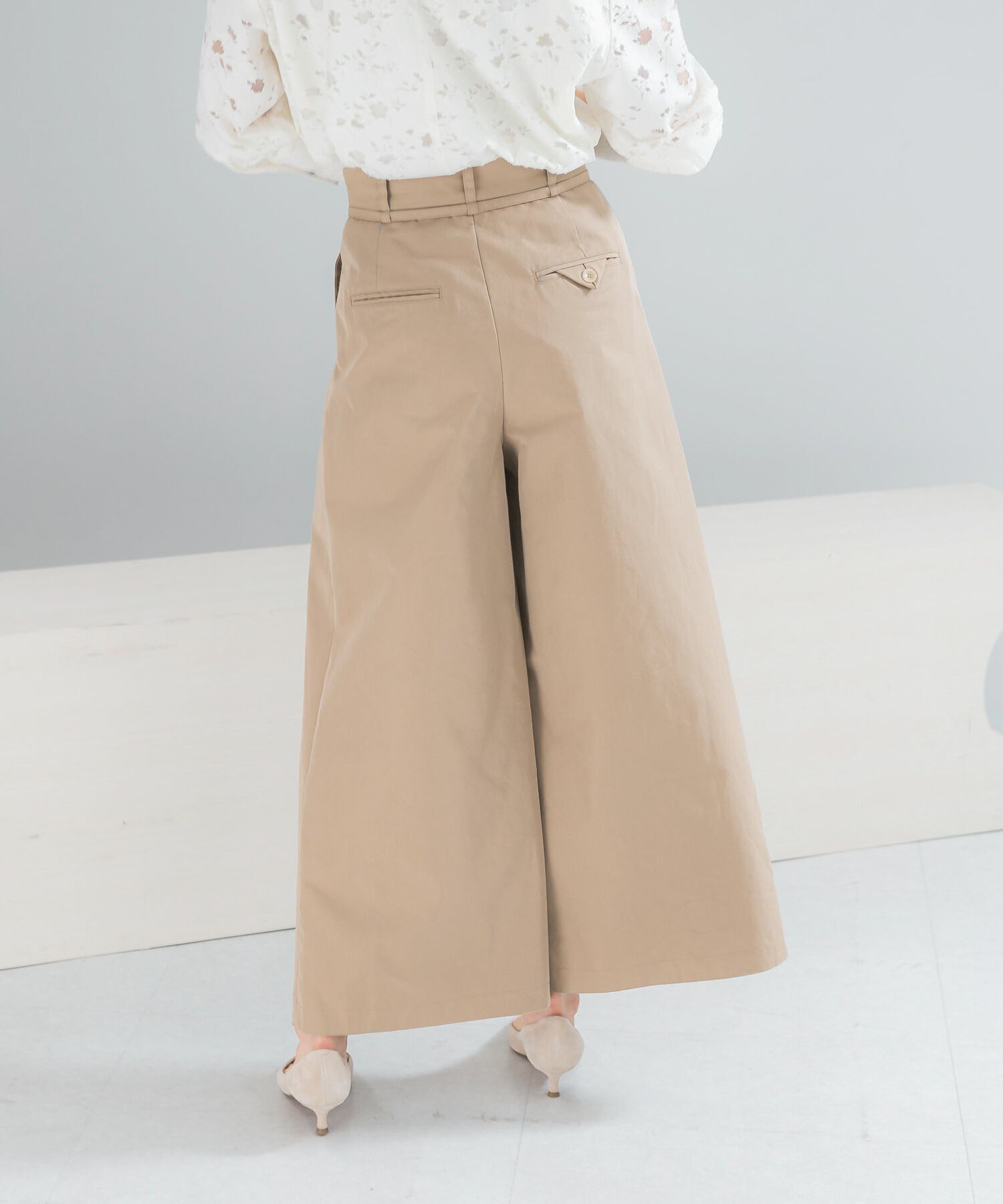 URBAN RESEARCH ROSSO「コットンツイルベルテッドワイドパンツ」|その他|