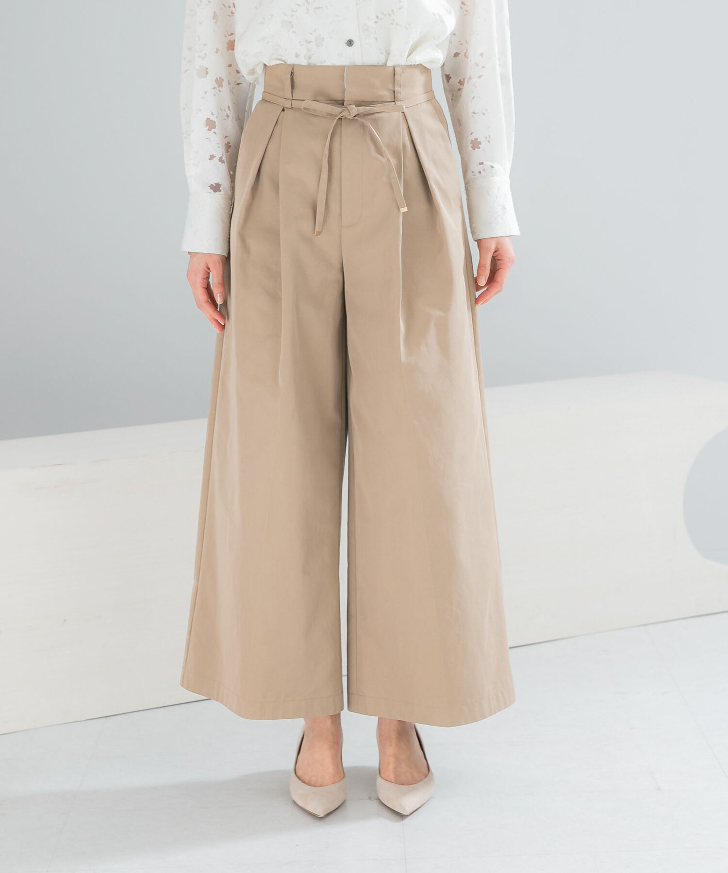 URBAN RESEARCH ROSSO「コットンツイルベルテッドワイドパンツ」|その他|