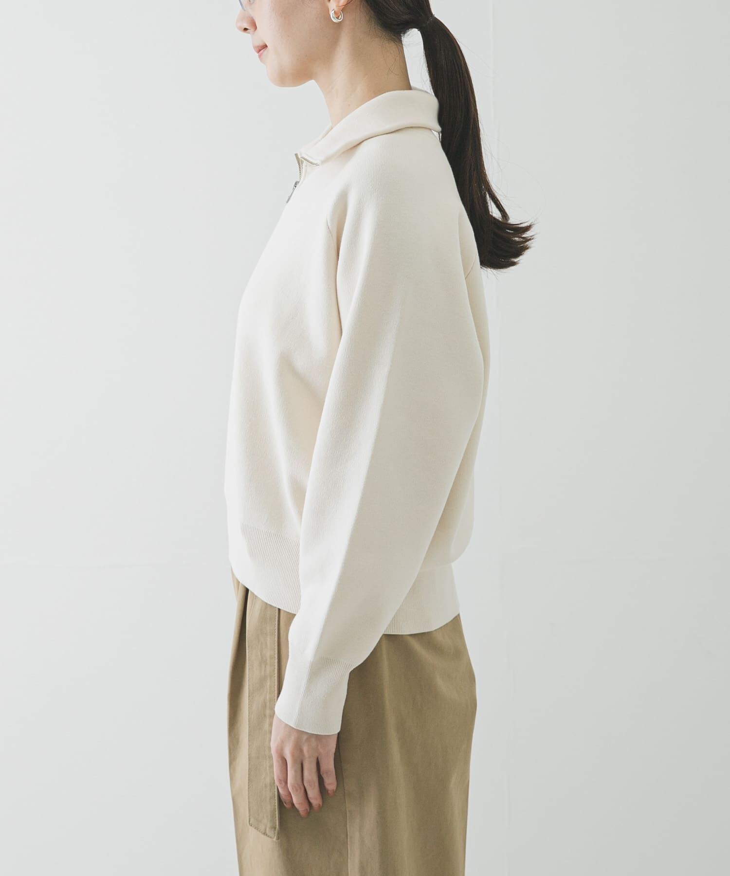 URBAN RESEARCH「ハーフジップスウェットニット」|スウェット・ジャージ|