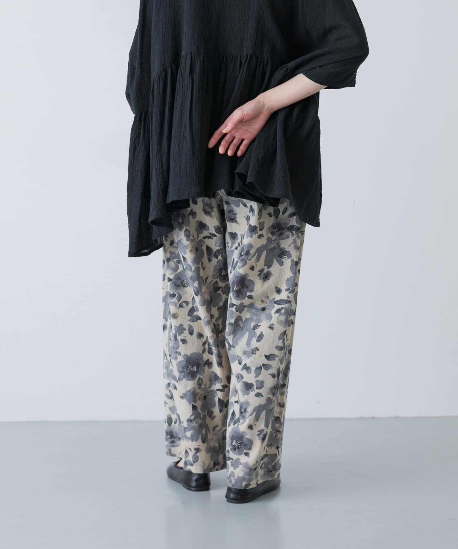 かぐれ「コットンリネンプリントイージーパンツ」|その他|