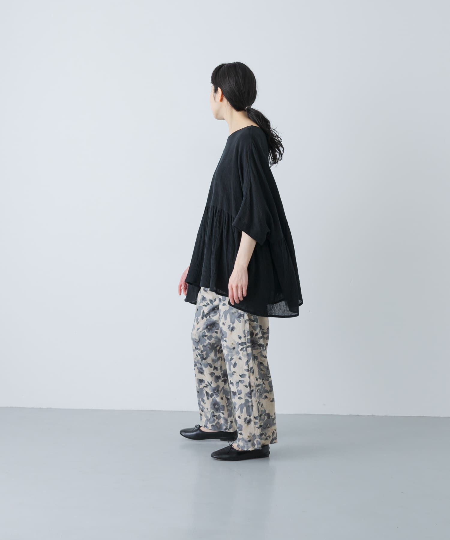 かぐれ「コットンリネンプリントイージーパンツ」|その他|