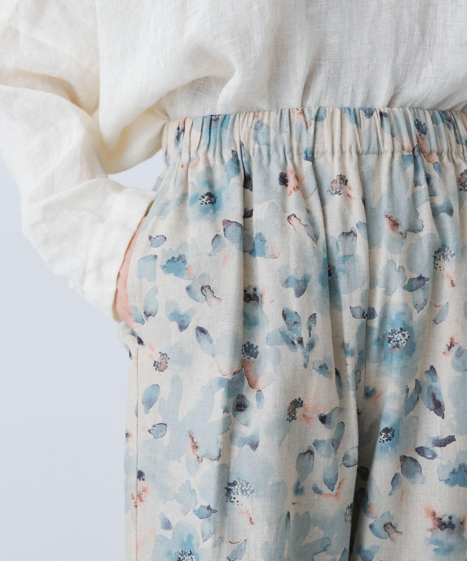 かぐれ「コットンリネンプリントイージーパンツ」|その他|