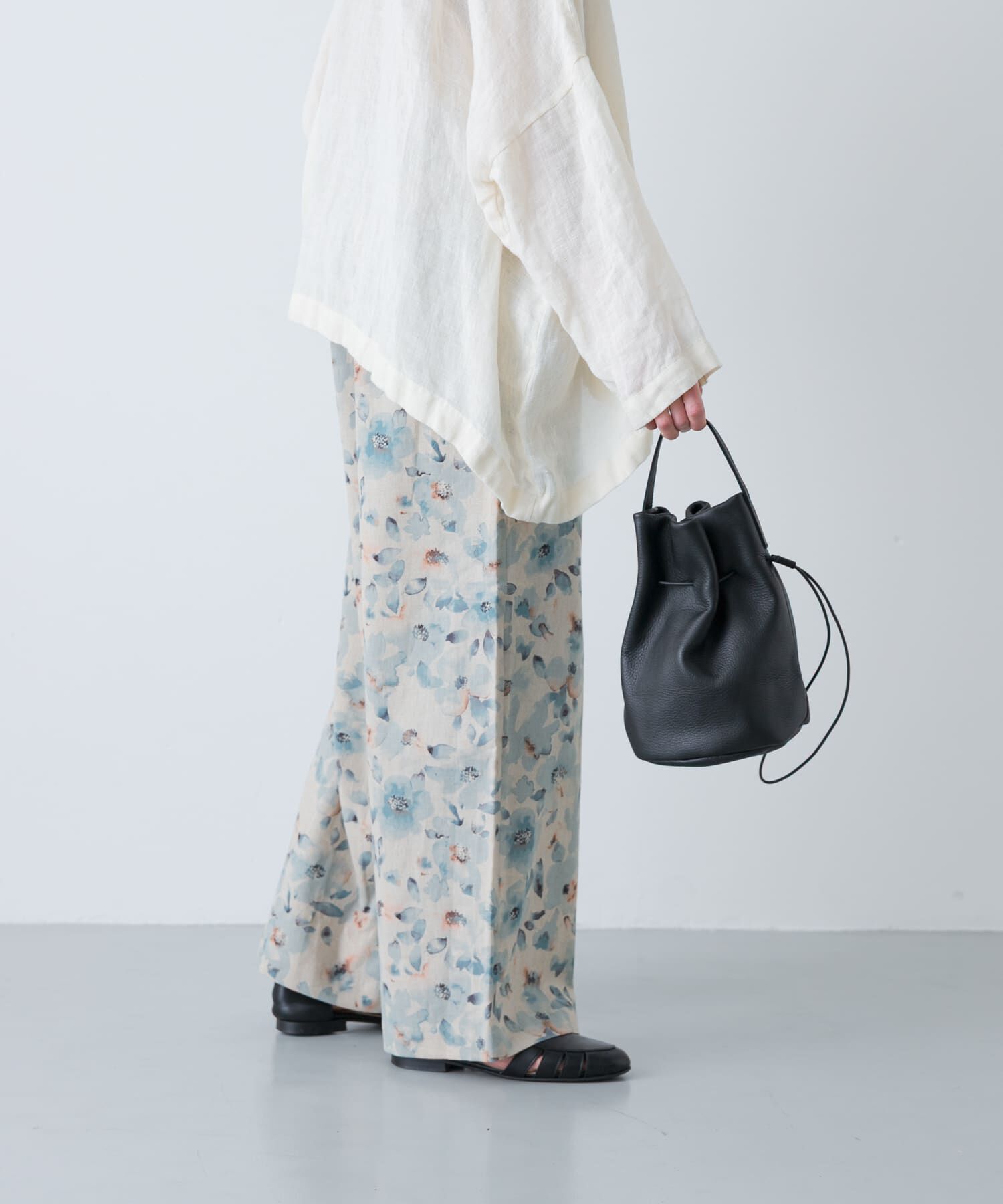 かぐれ「コットンリネンプリントイージーパンツ」|その他|