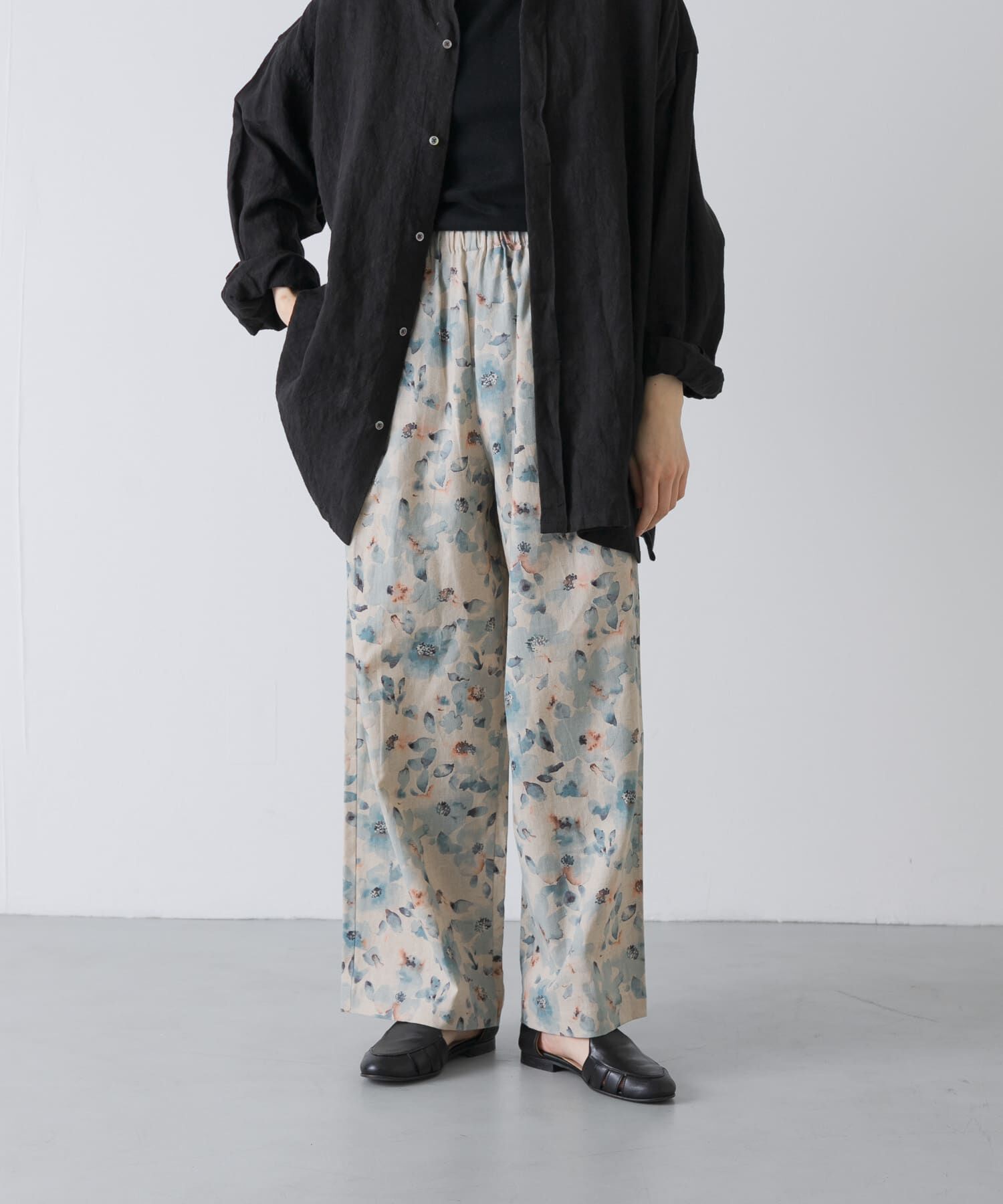 かぐれ「コットンリネンプリントイージーパンツ」|その他|