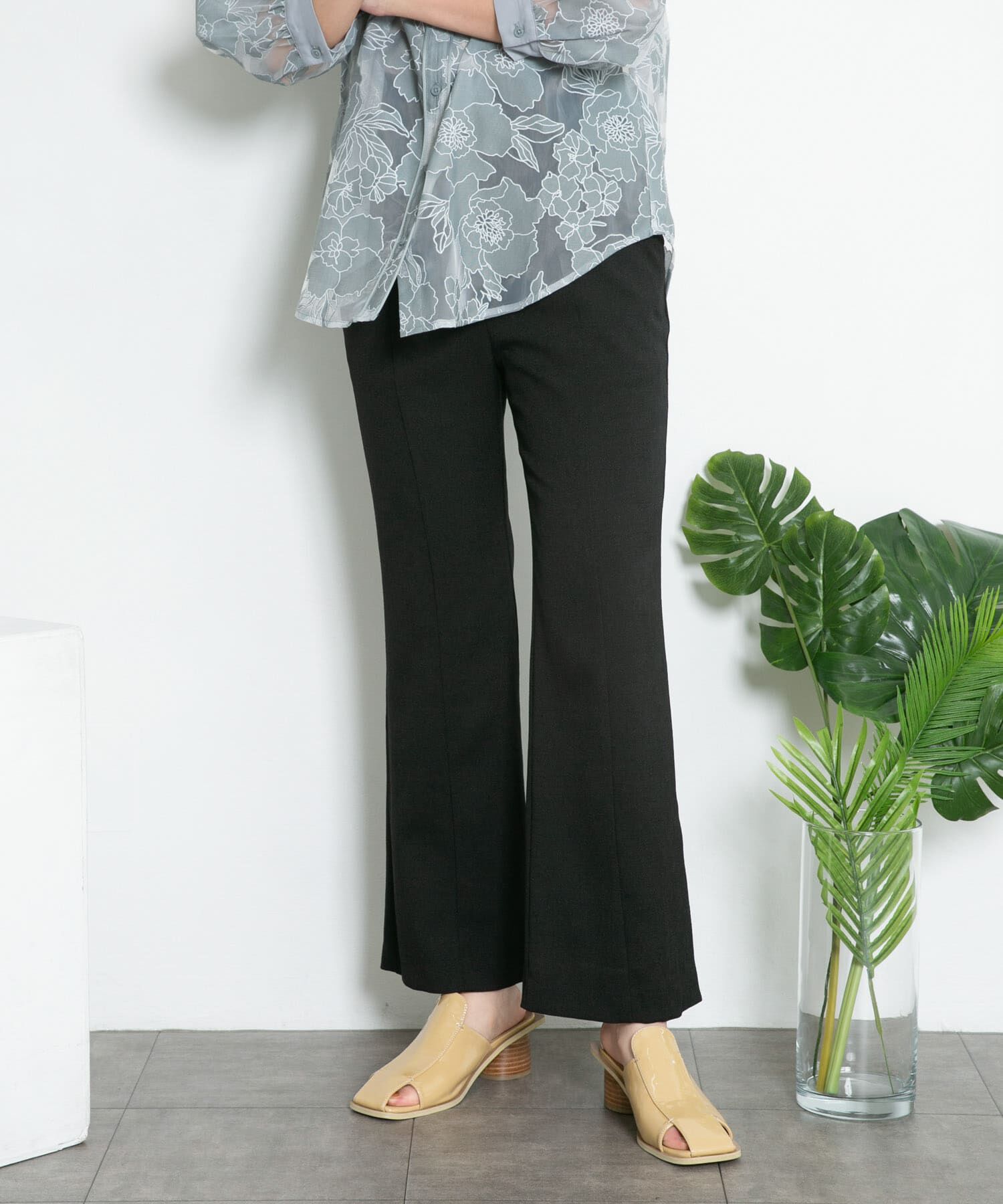  「サイドスリットフレアパンツ」|その他|