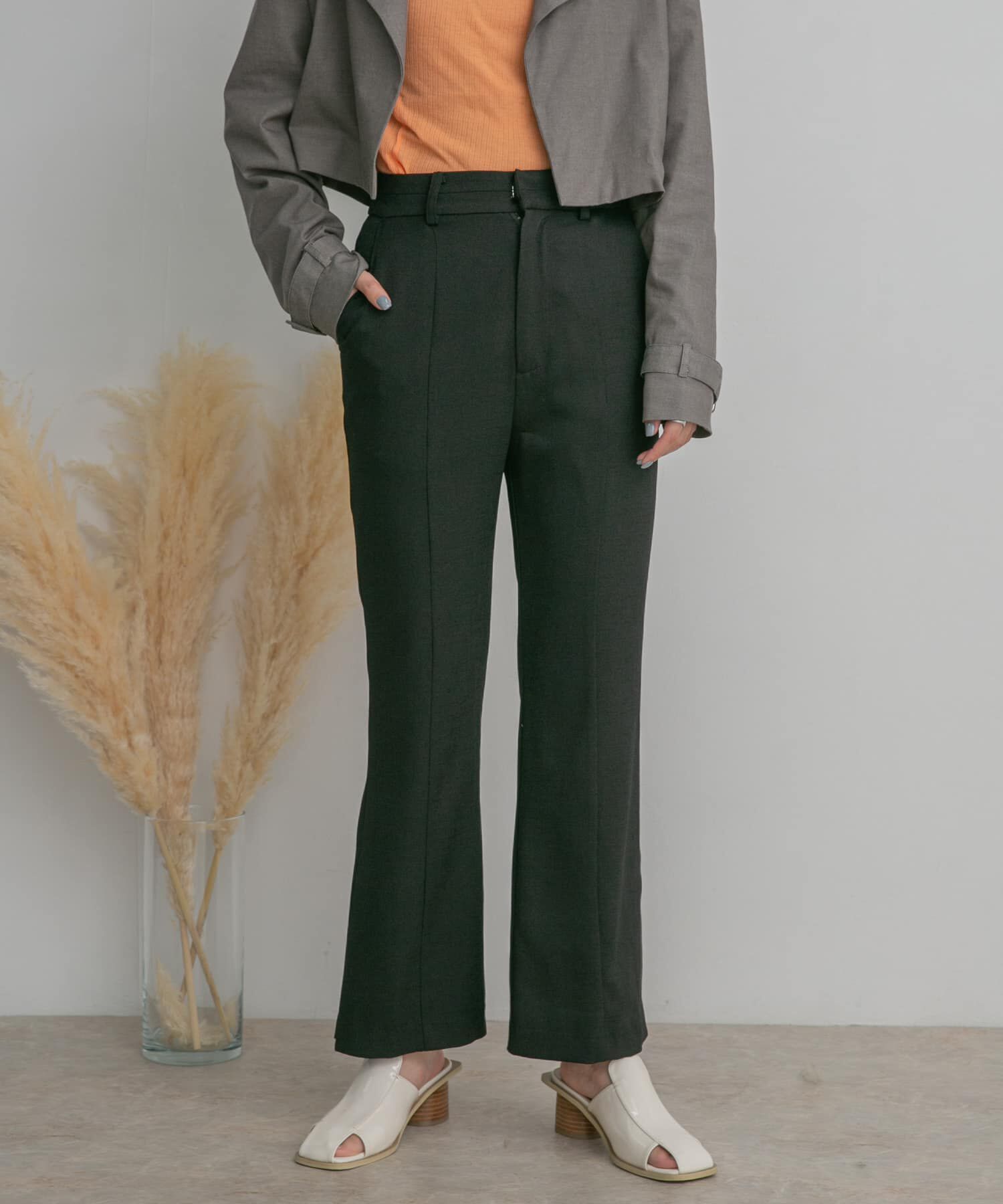  「サイドスリットフレアパンツ」|その他|