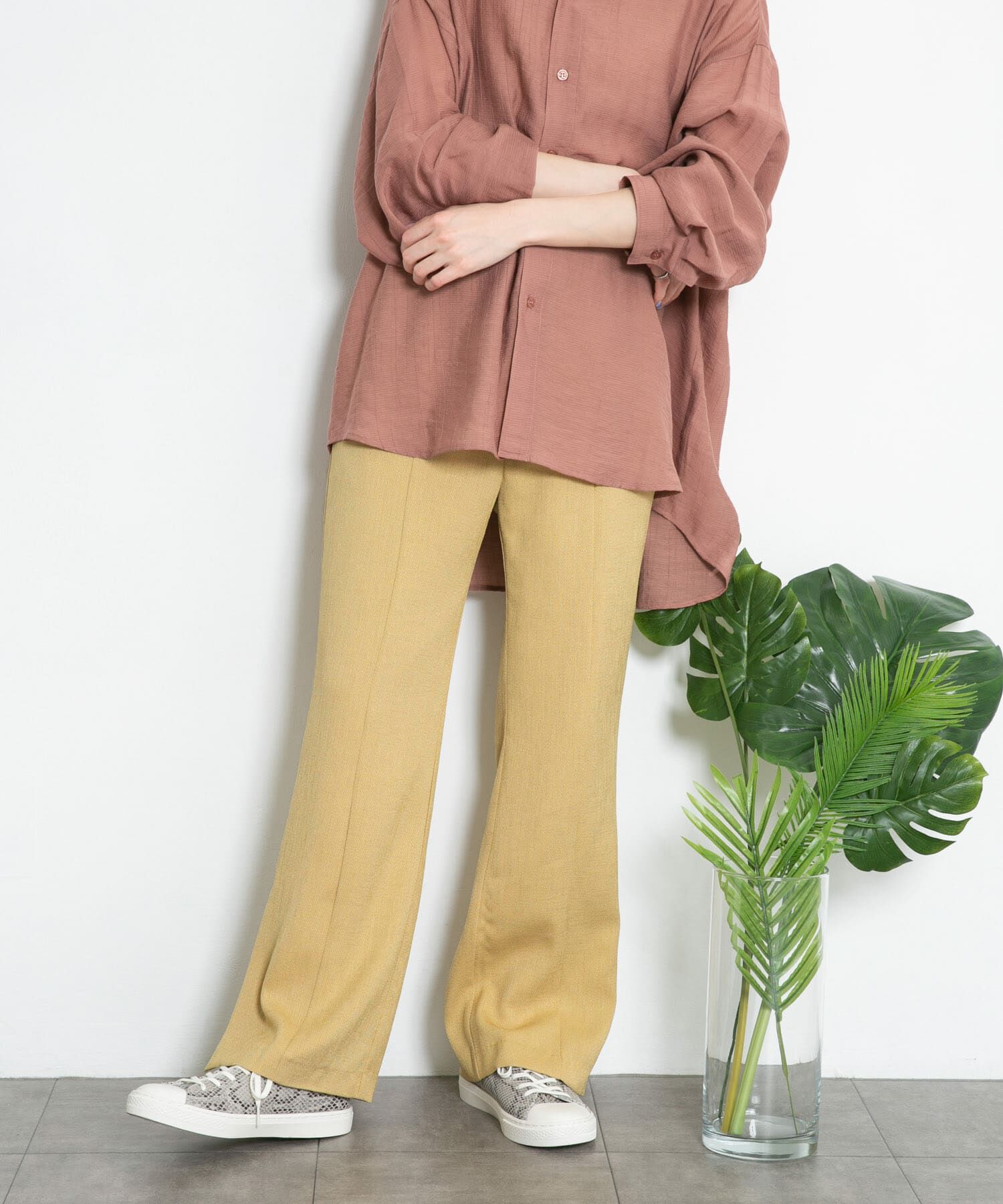  「サイドスリットフレアパンツ」|その他|