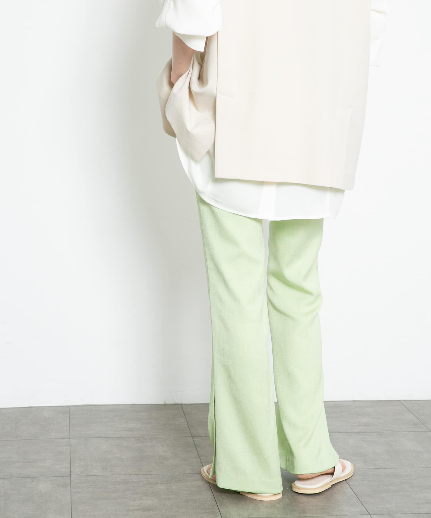  「サイドスリットフレアパンツ」|その他|