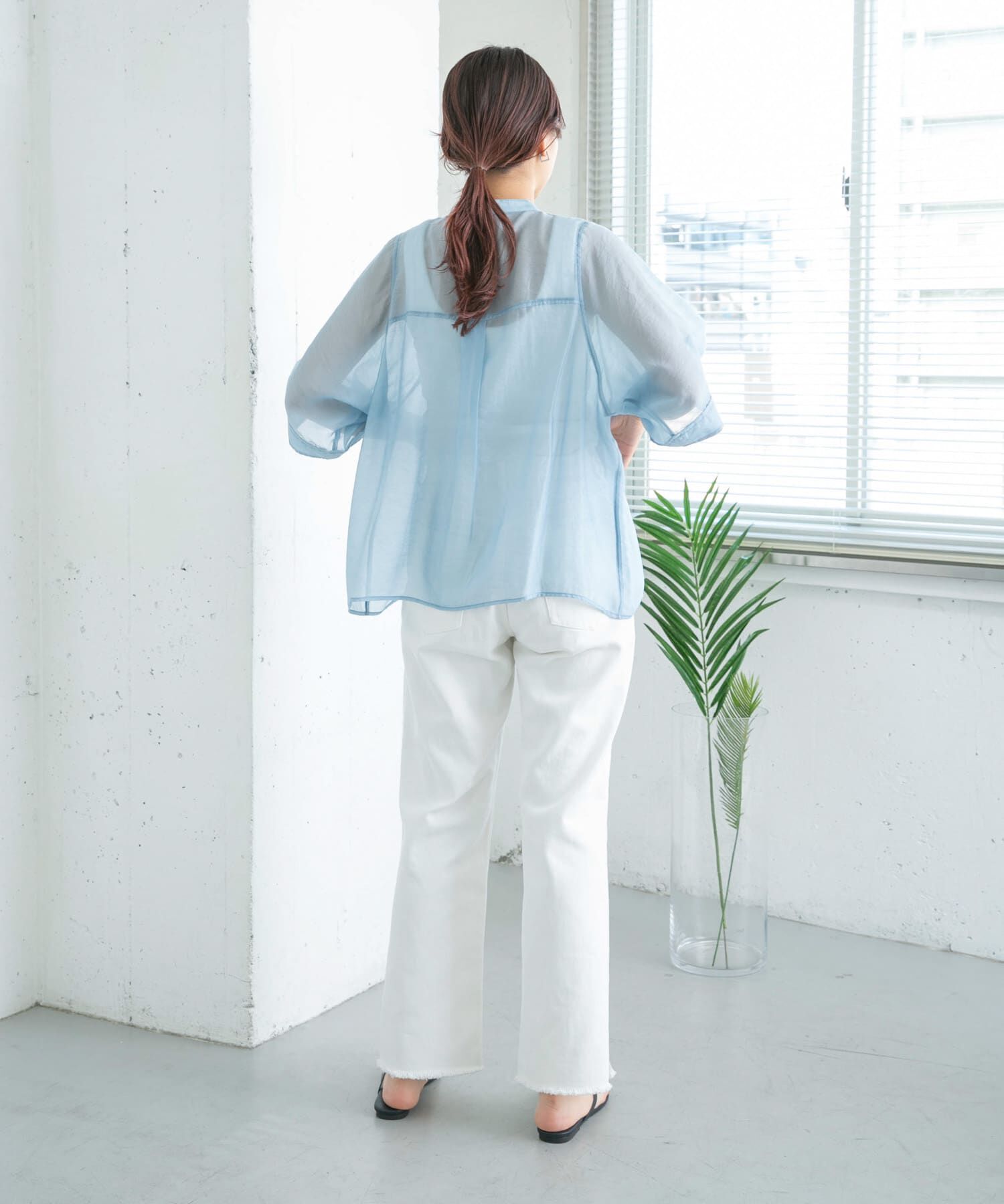  「リメイクダメージスリットデニム」|デニム|