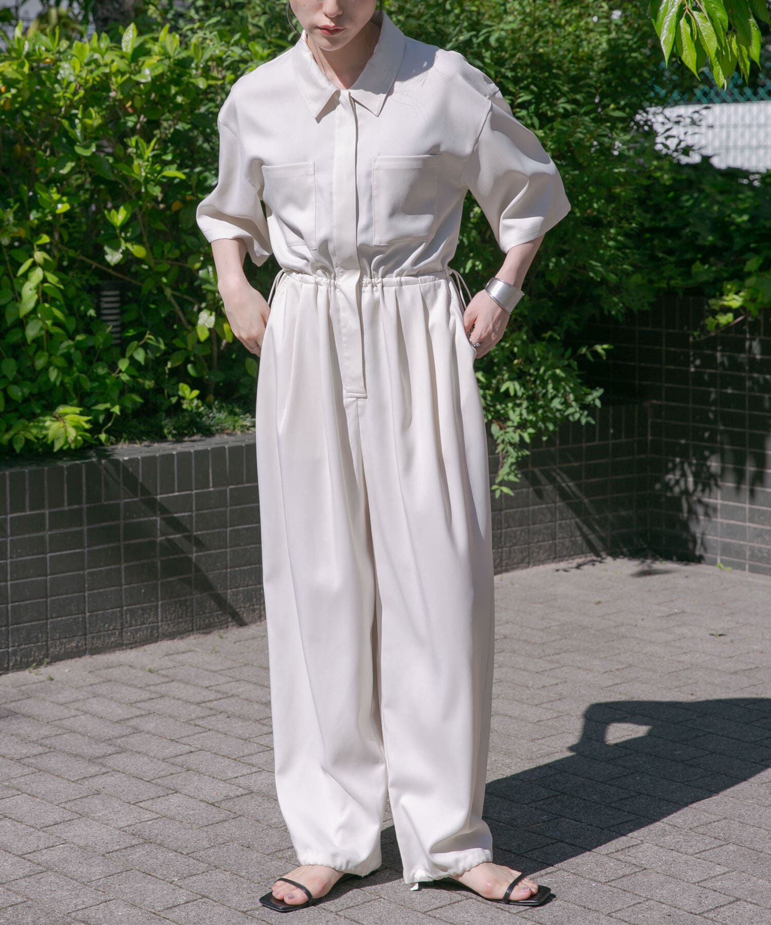  「コクーンWIDEジャンプスーツ」|スカート|