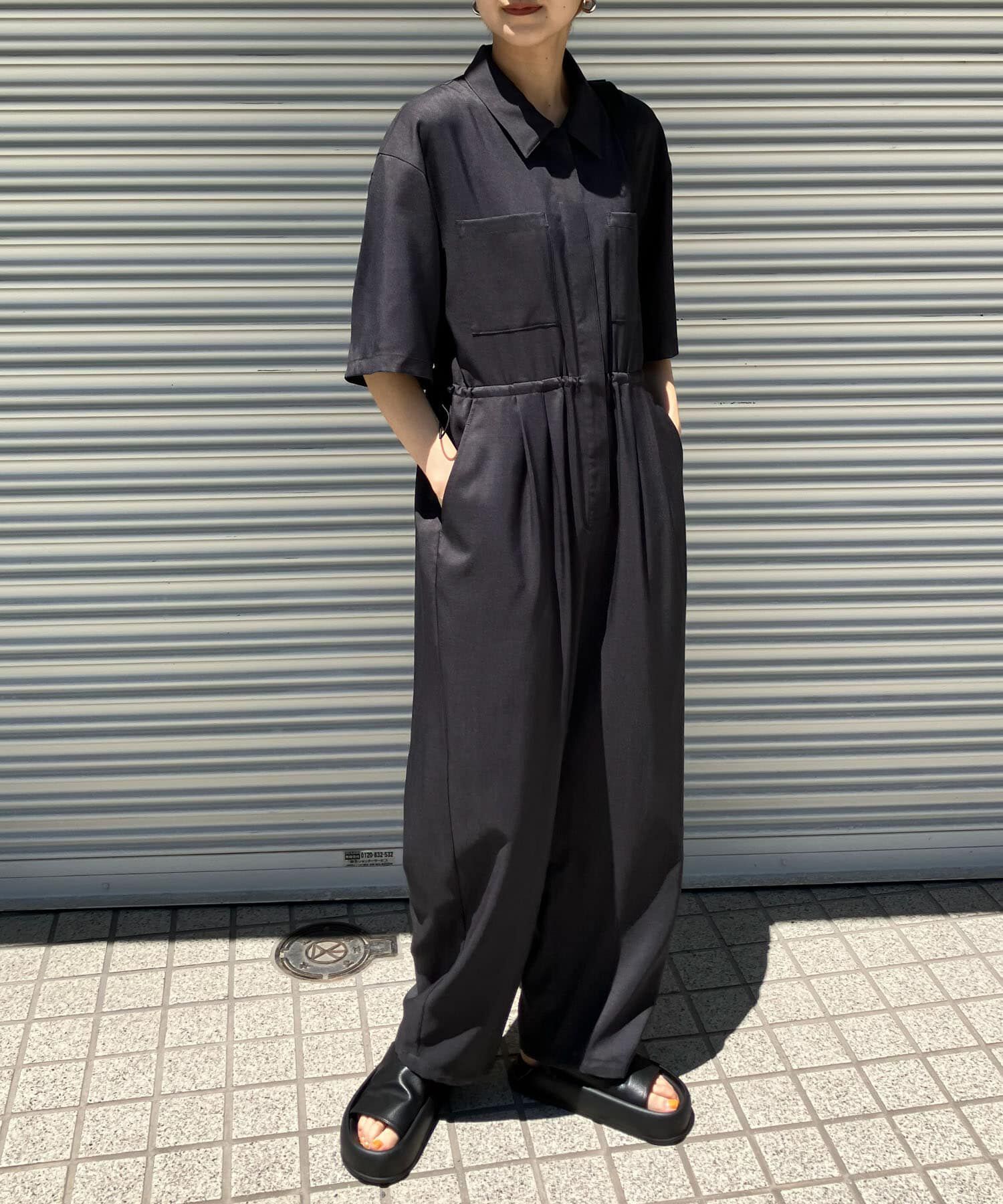  「コクーンWIDEジャンプスーツ」|スカート|