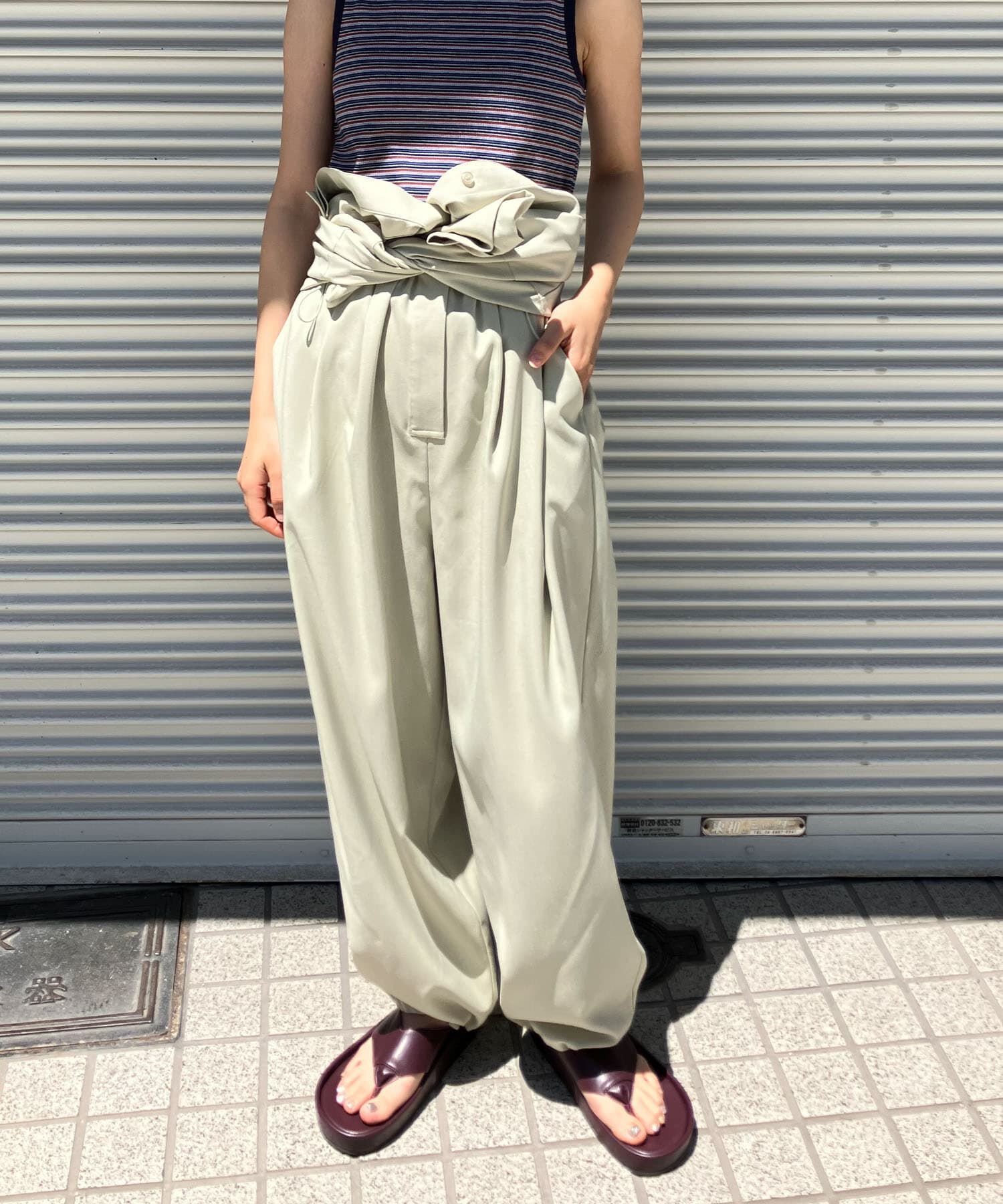  「コクーンWIDEジャンプスーツ」|スカート|