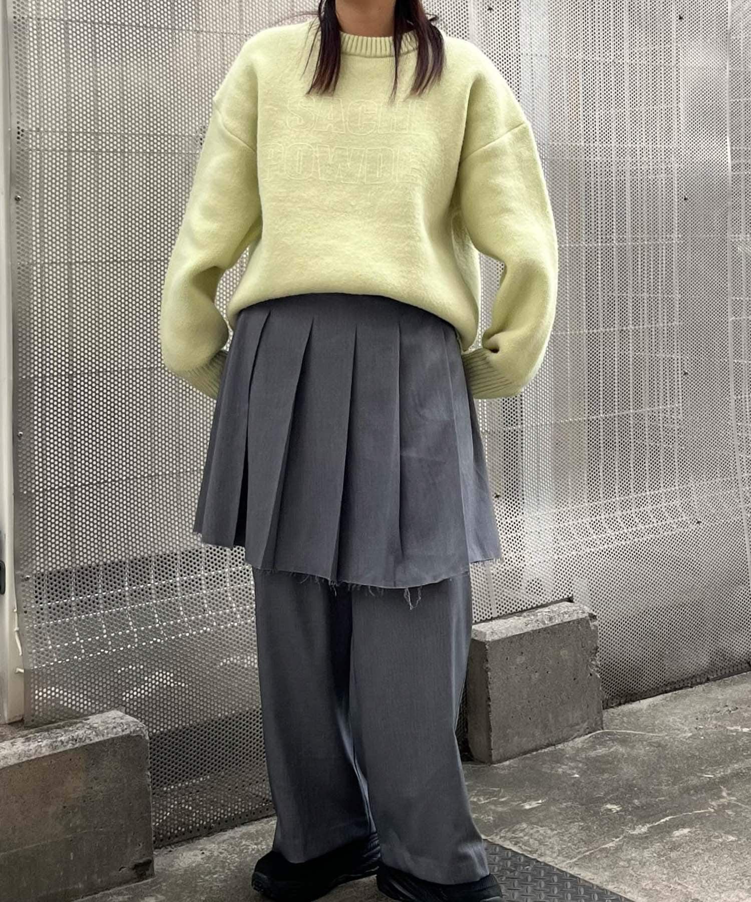  「プリーツスカートSETサロペット」|スカート|