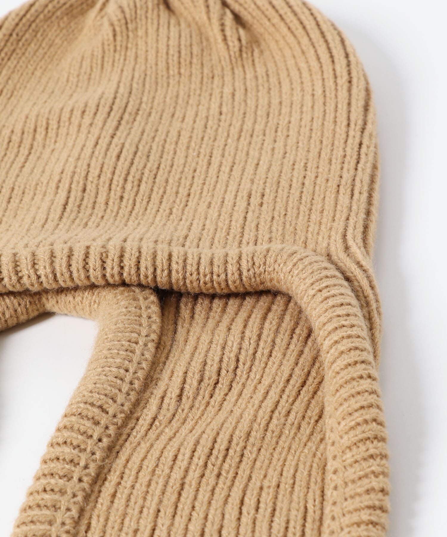  「ロングイヤーフラップニットキャップ」|ニット帽|