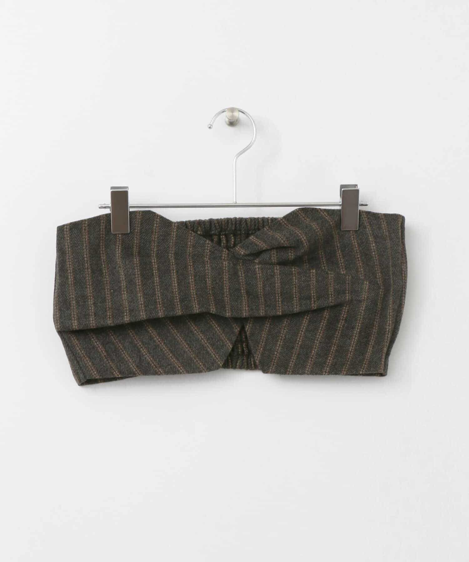  「ストライプタックデザインビスチェ&there4;」|その他|チャコールグレー