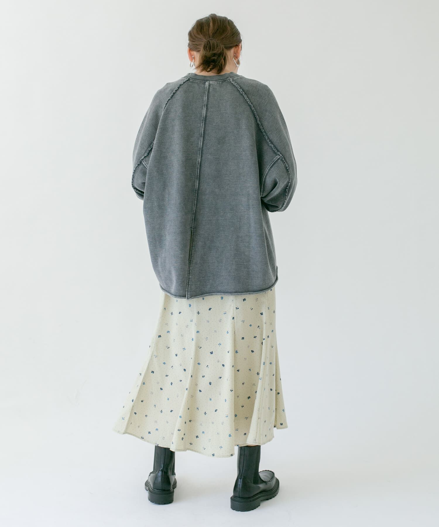  「ドット&times;フラワーマーメイドスカート」|スカート|