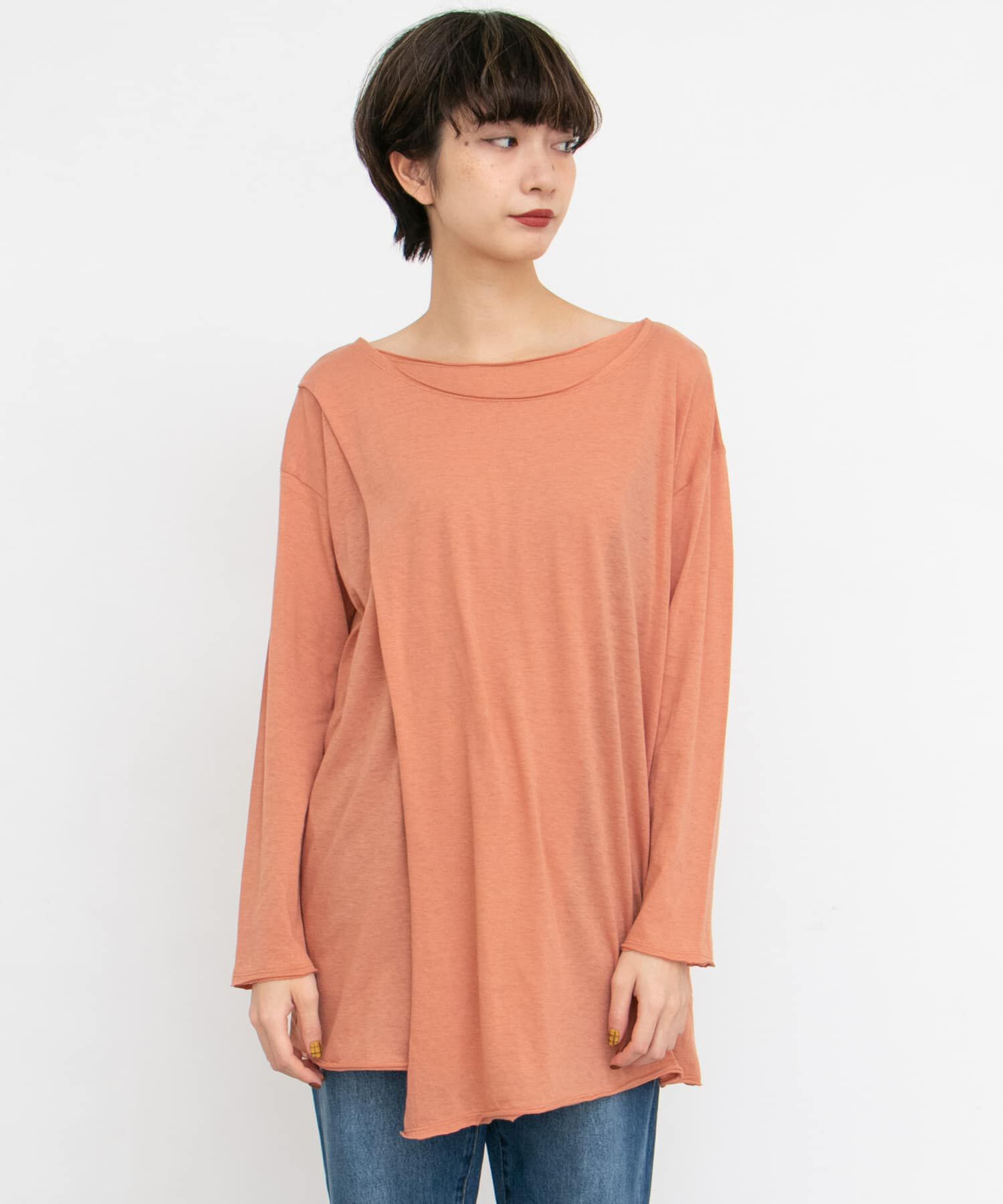  「ラップロングカットソー&there4;」|Tシャツ・カットソー|