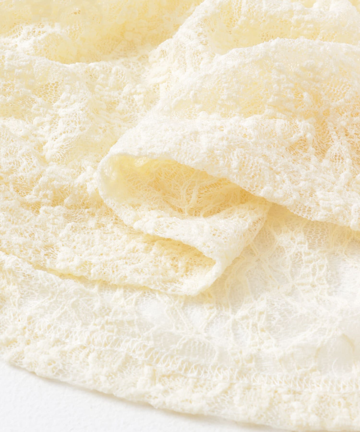  「ハーフスリーブドレープレースTEE」|Tシャツ・カットソー|