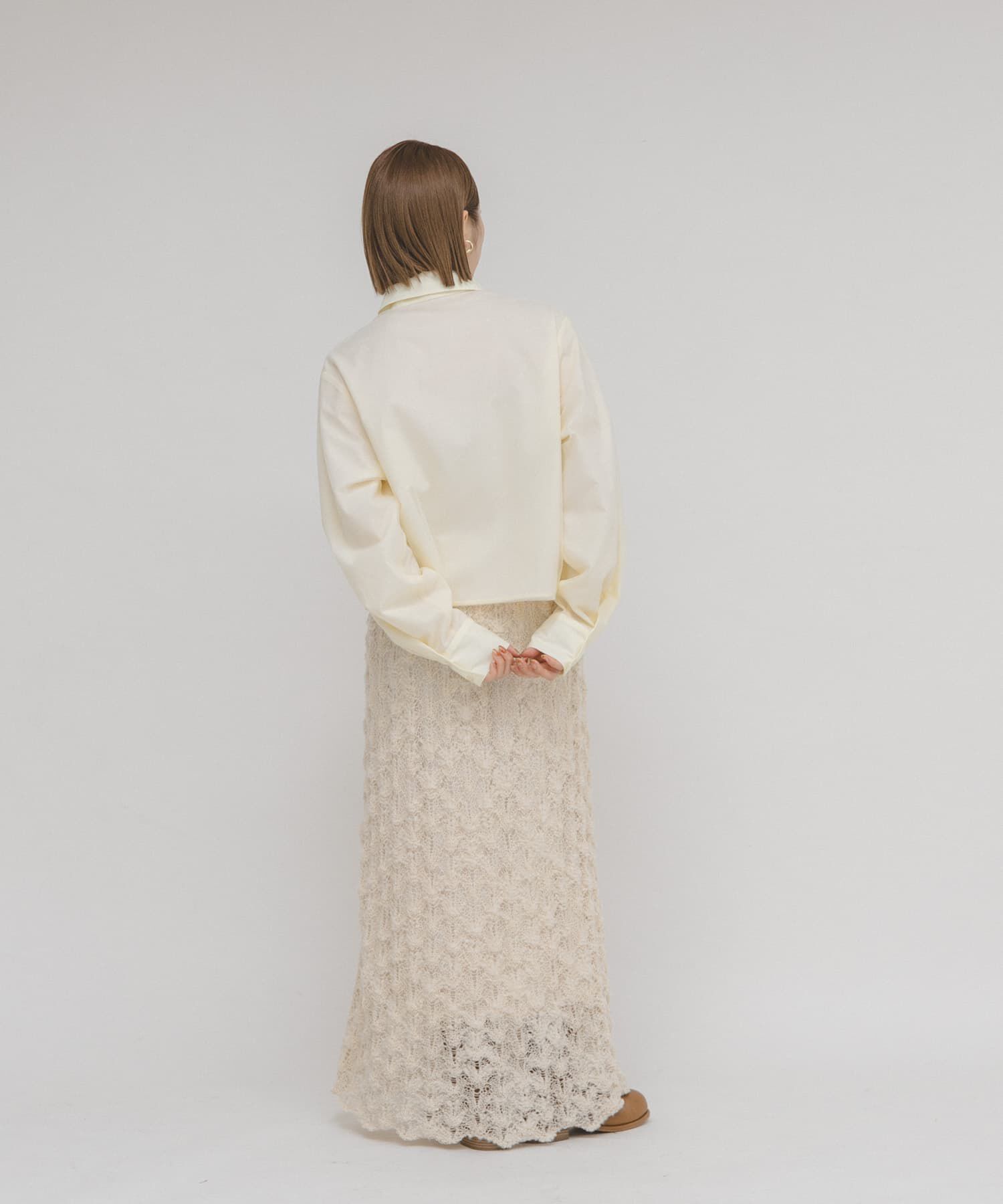  「チュールレイヤードショートシャツ」|シャツ・ブラウス|