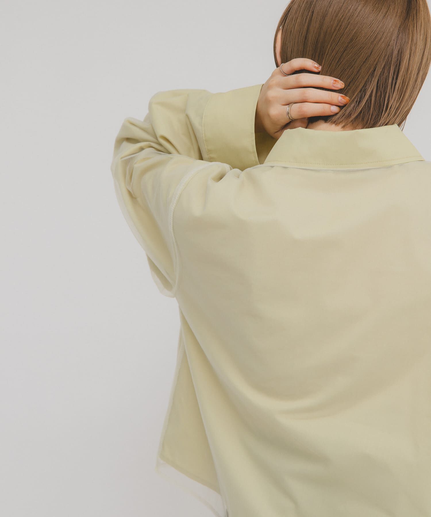  「チュールレイヤードショートシャツ」|シャツ・ブラウス|