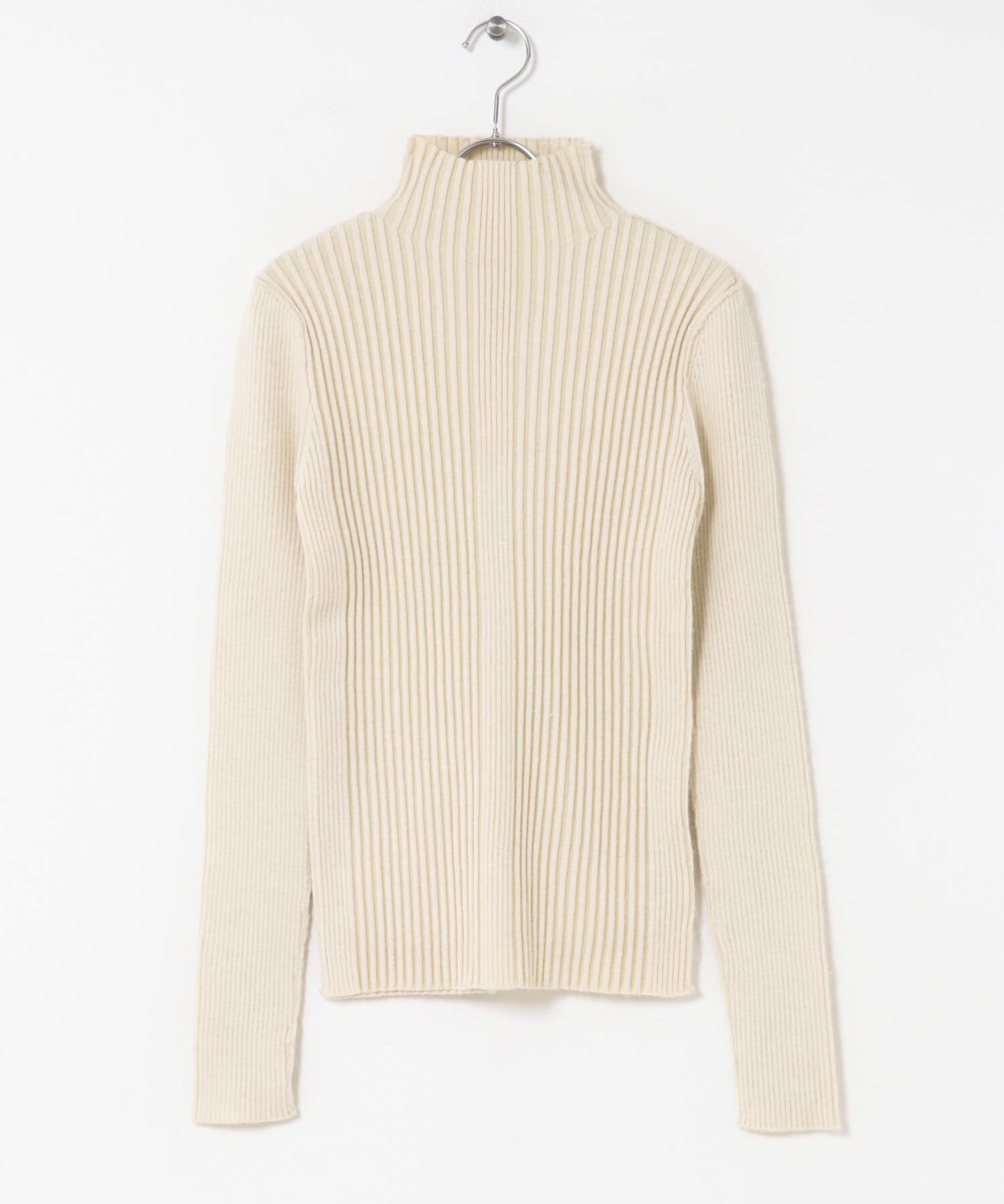  「illi　ランダムRIBハイネックニット」|ニット・セーター|