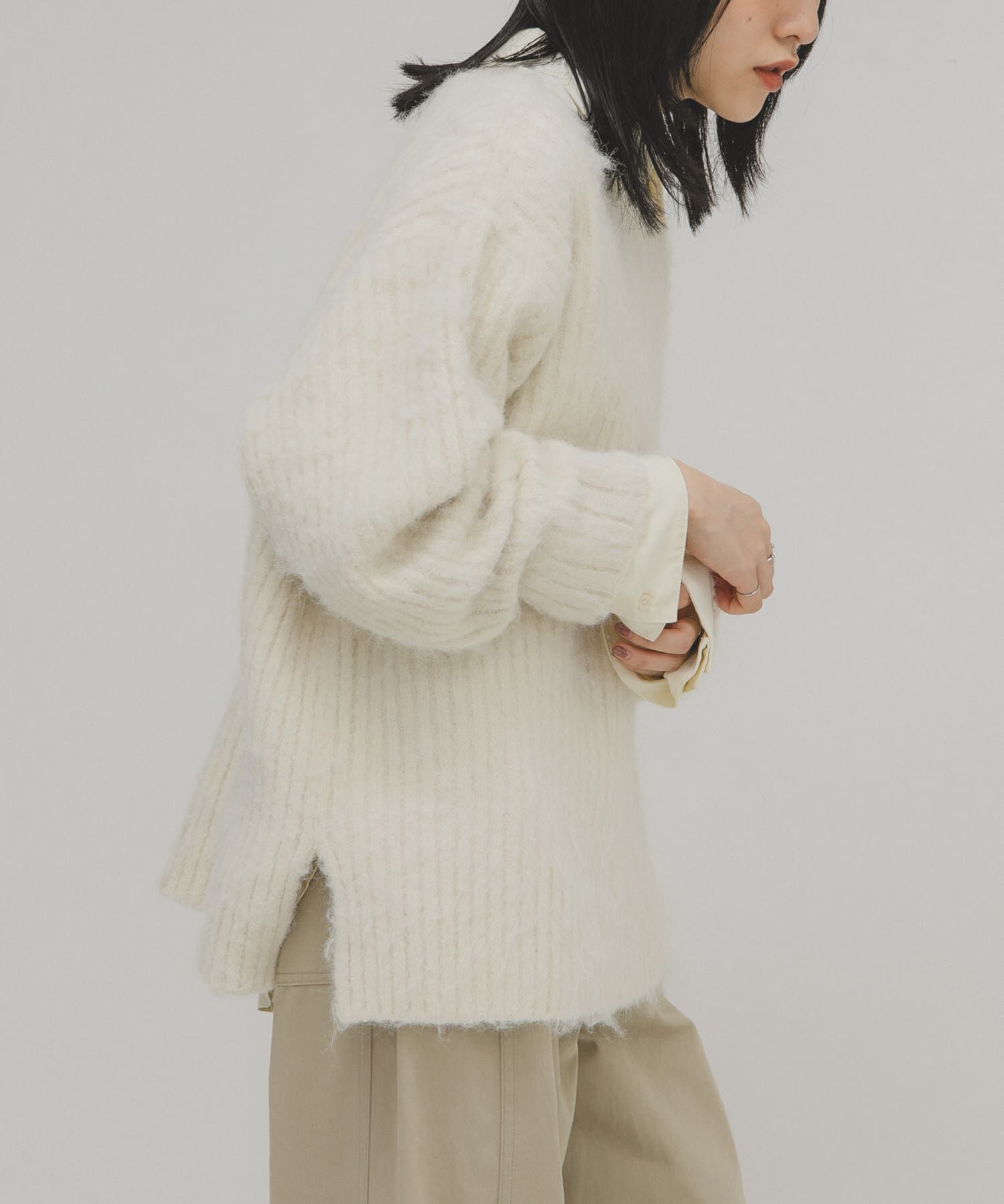  「シャギールーズリブニット」|ニット・セーター|