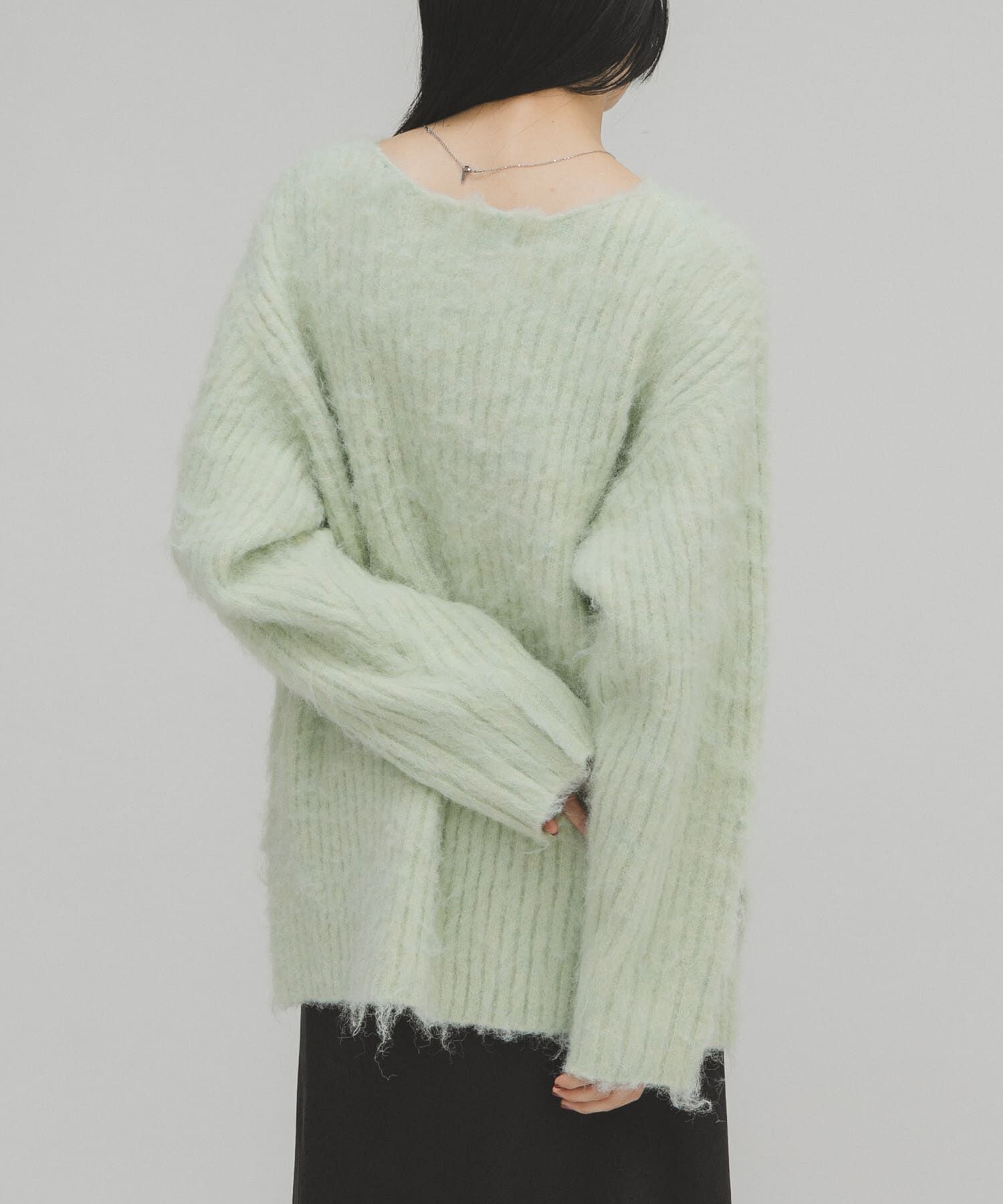  「シャギールーズリブニット」|ニット・セーター|