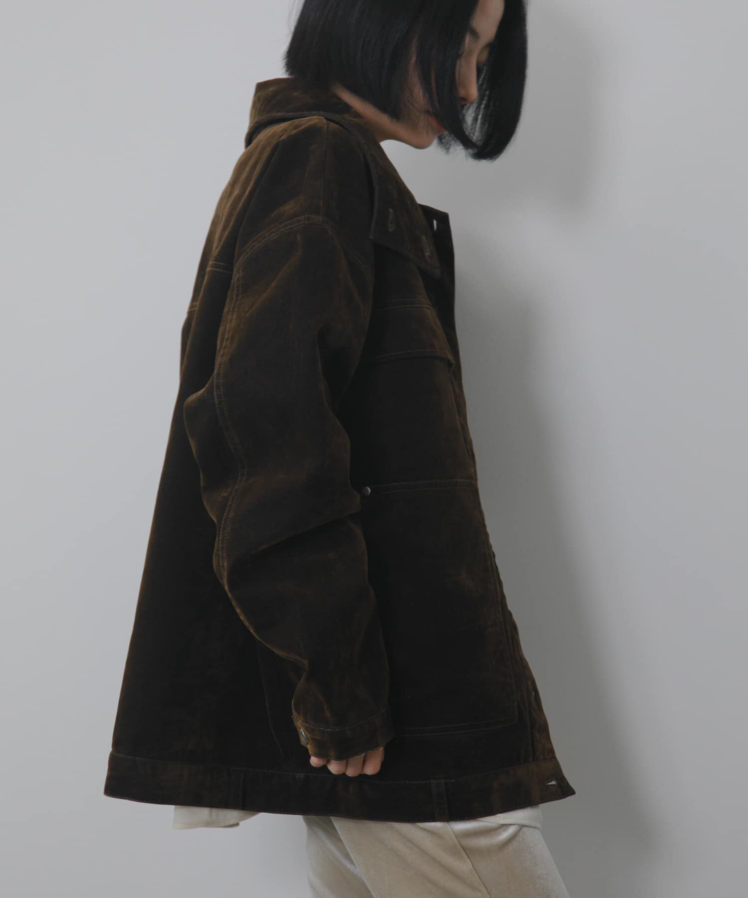  「ハイネックデニムブルゾン」|ブルゾン・スタジャン|