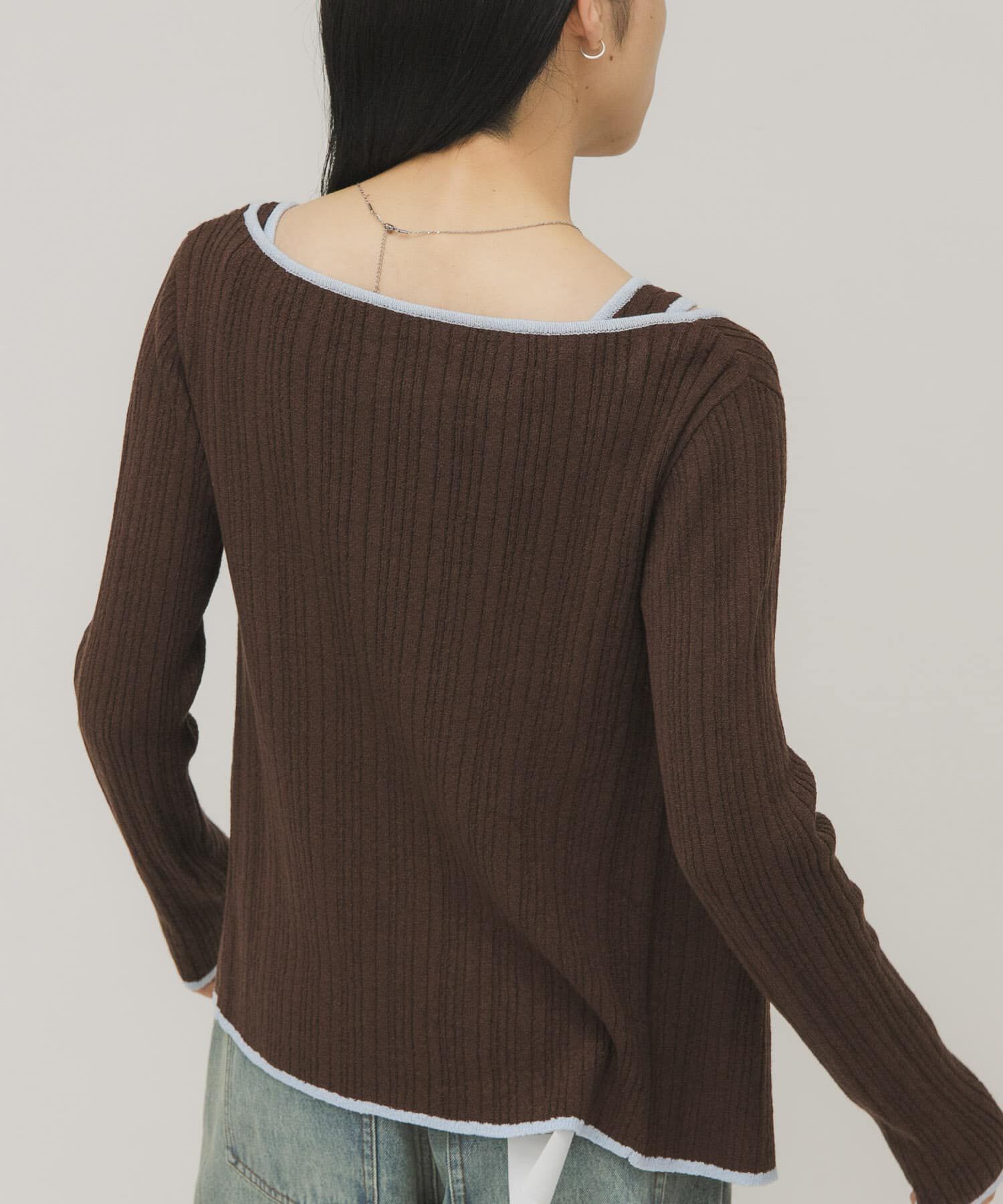  「2WAYタンクトップSETカーディガン」|ニット・セーター|