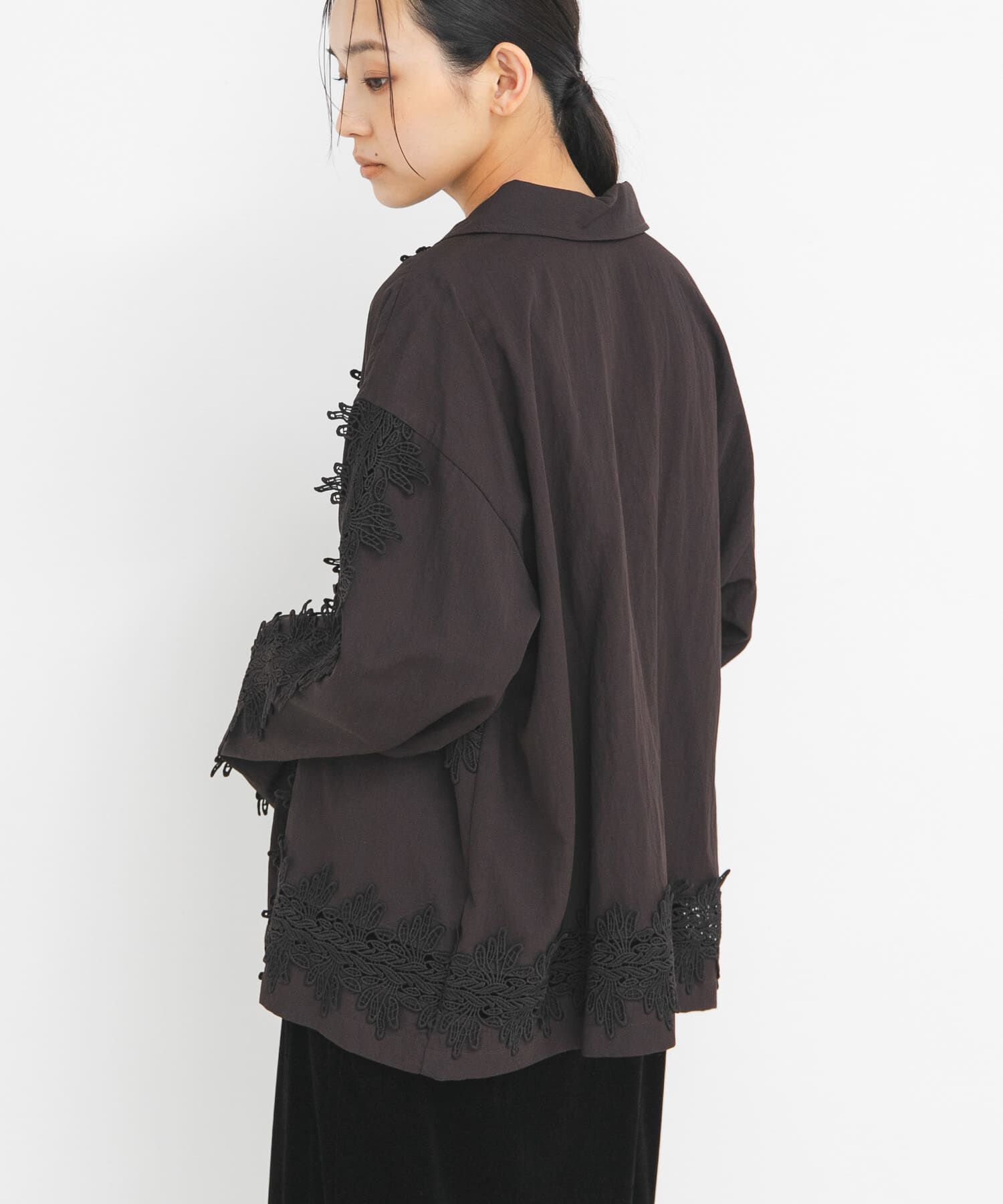  「ヴィンテージライクレースシャツ」|シャツ・ブラウス|