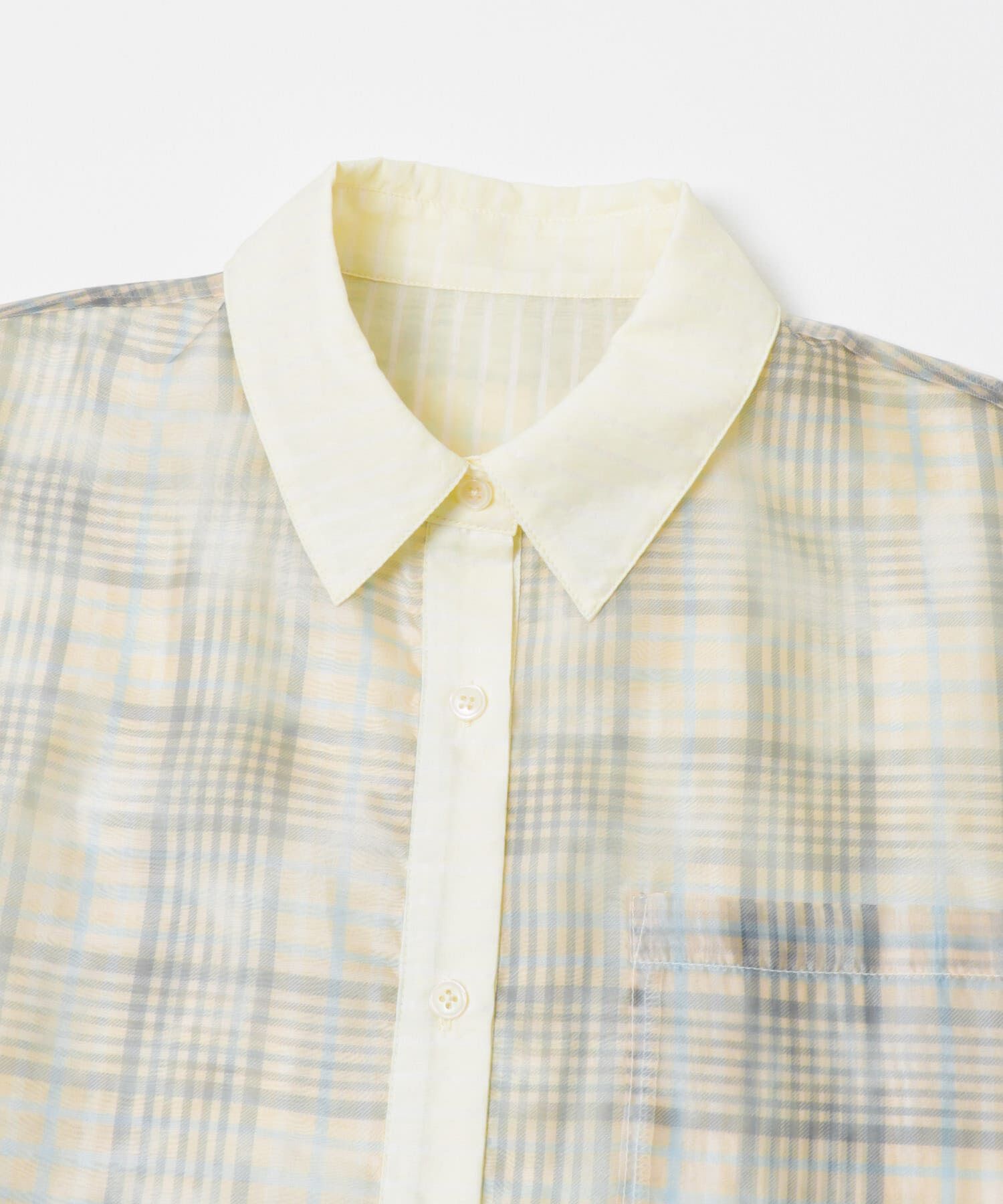  「シアーチェックレイヤードシャツ」|シャツ・ブラウス|