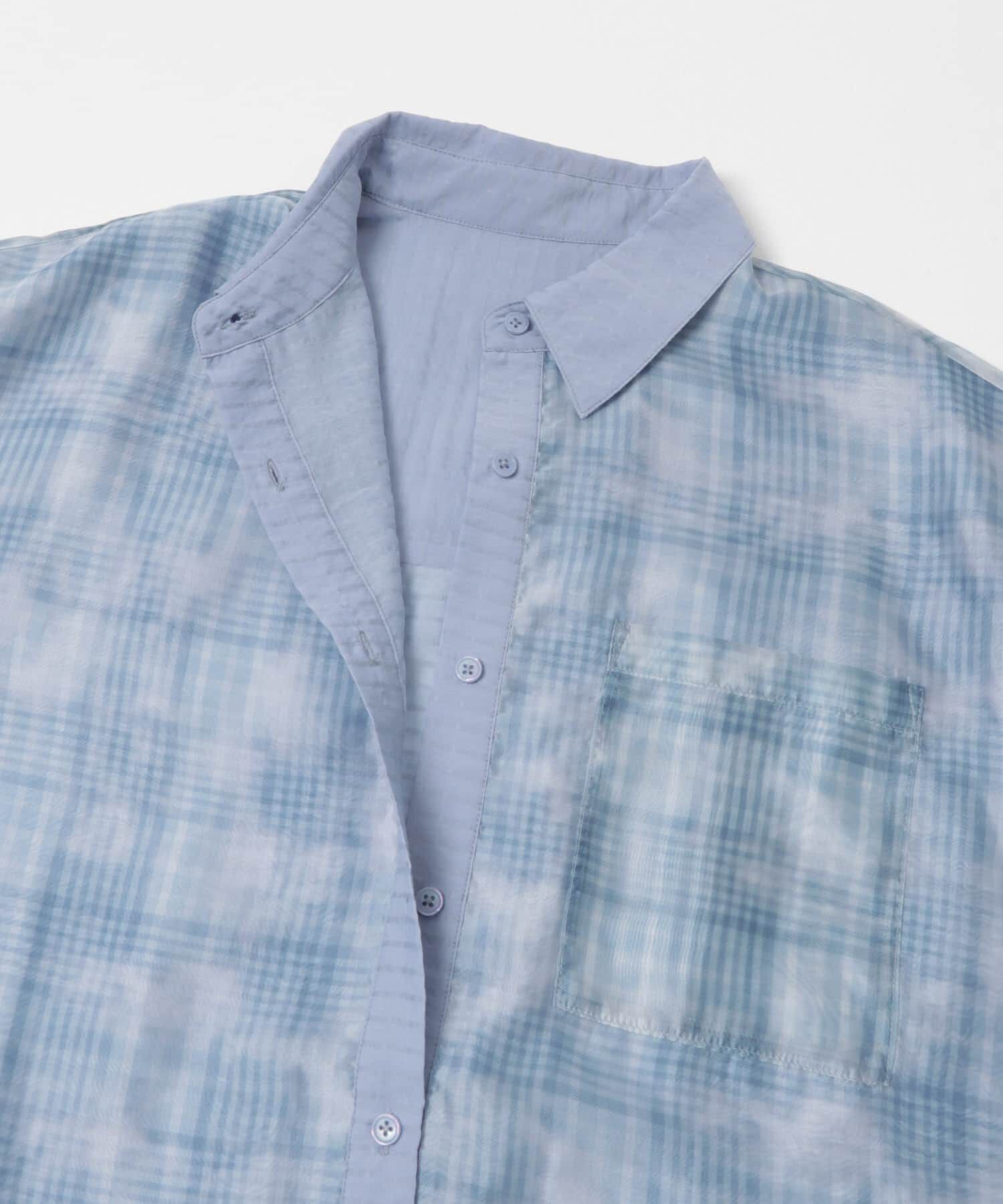  「シアーチェックレイヤードシャツ」|シャツ・ブラウス|