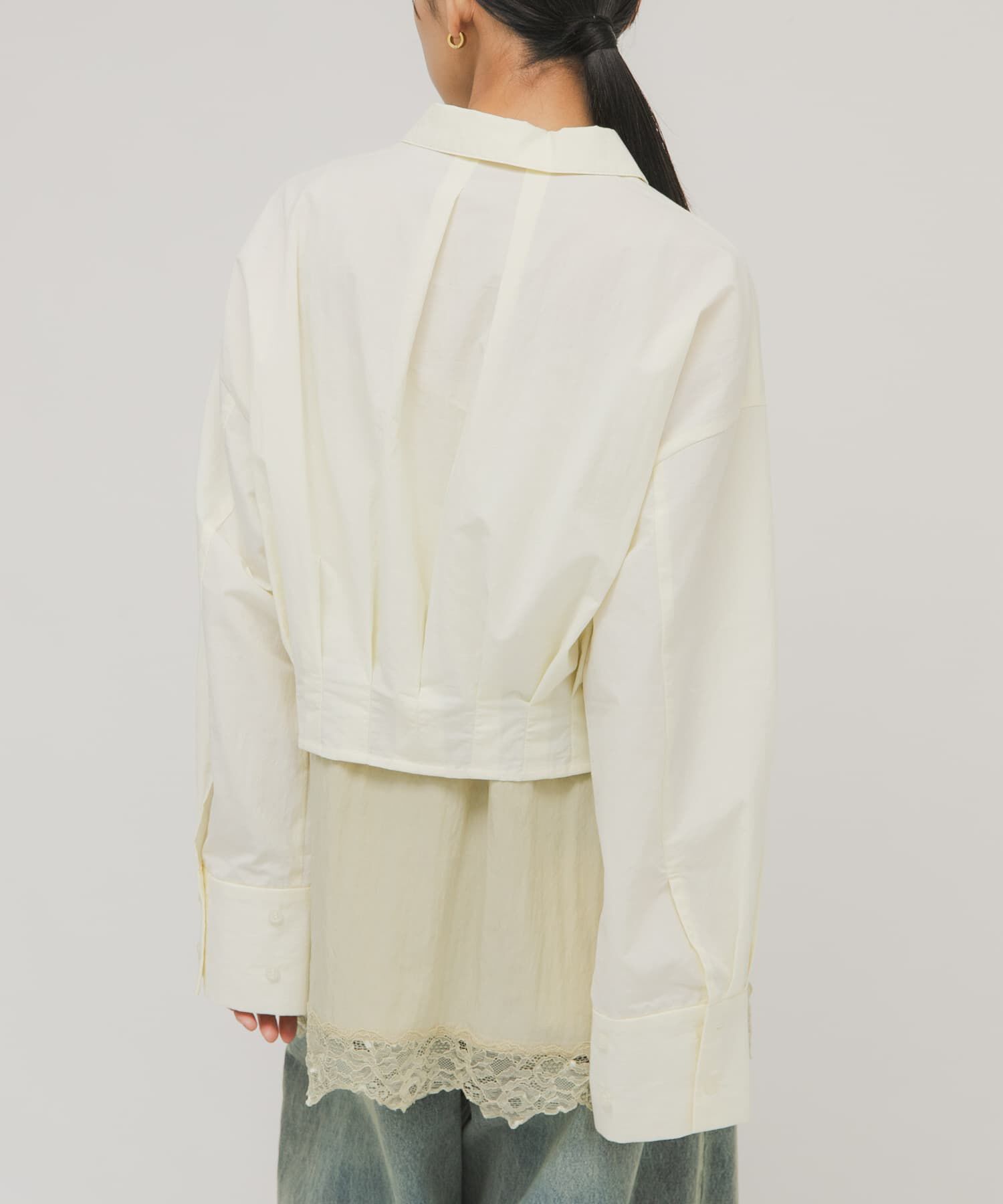  「タックヘムクロップドシャツ」|シャツ・ブラウス|