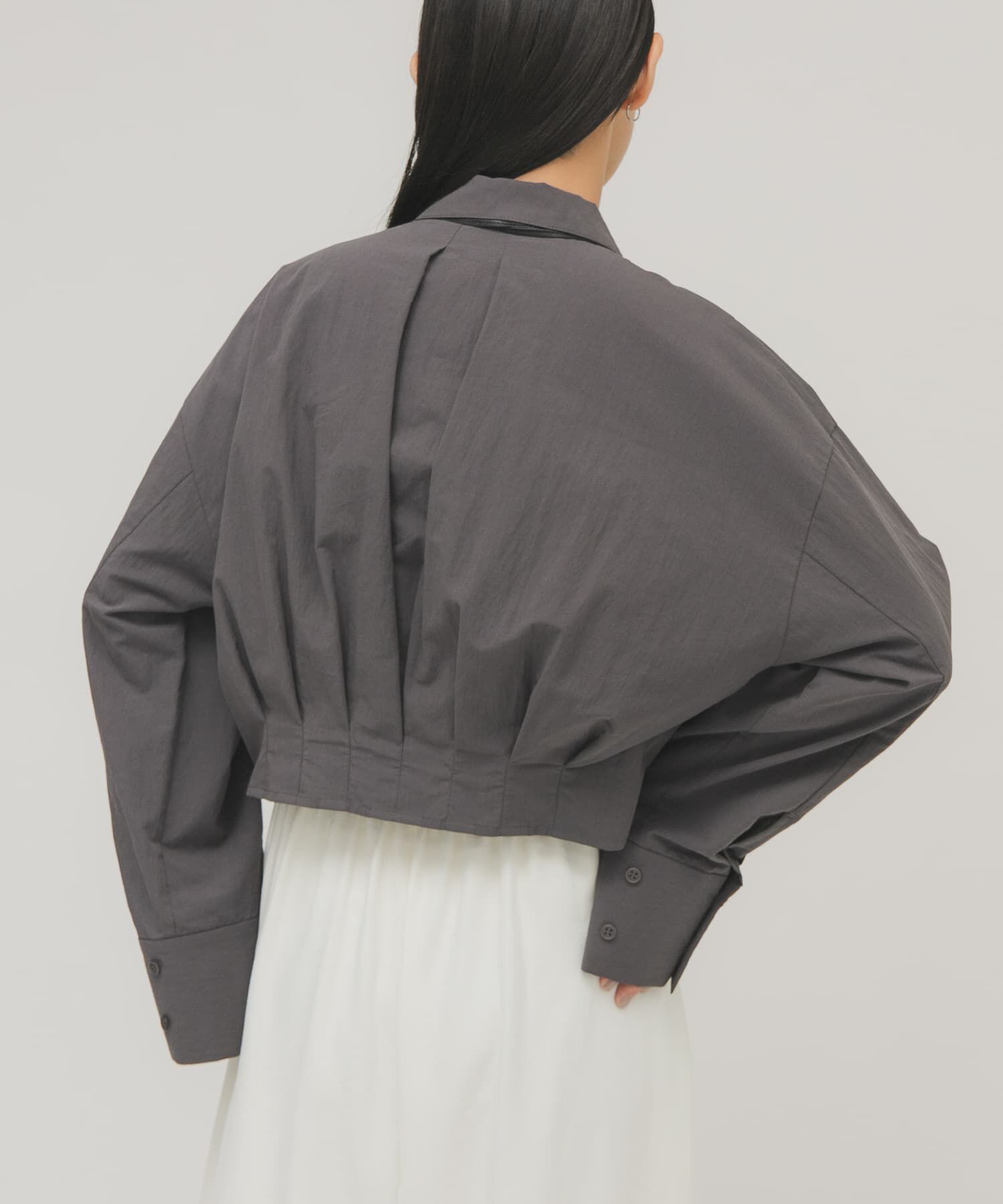  「タックヘムクロップドシャツ」|シャツ・ブラウス|