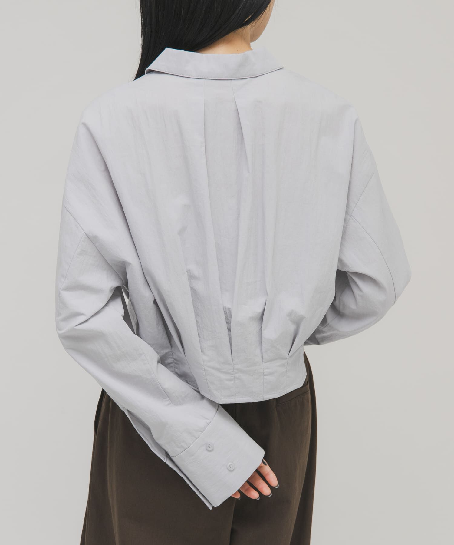  「タックヘムクロップドシャツ」|シャツ・ブラウス|